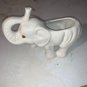 Unbranded White Elephant planter Decor One Size